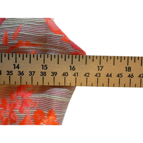 Antonio Melani Floral Jacquard Fit Flare Dress Beige Pink Size 2 - Picture 7 of 10